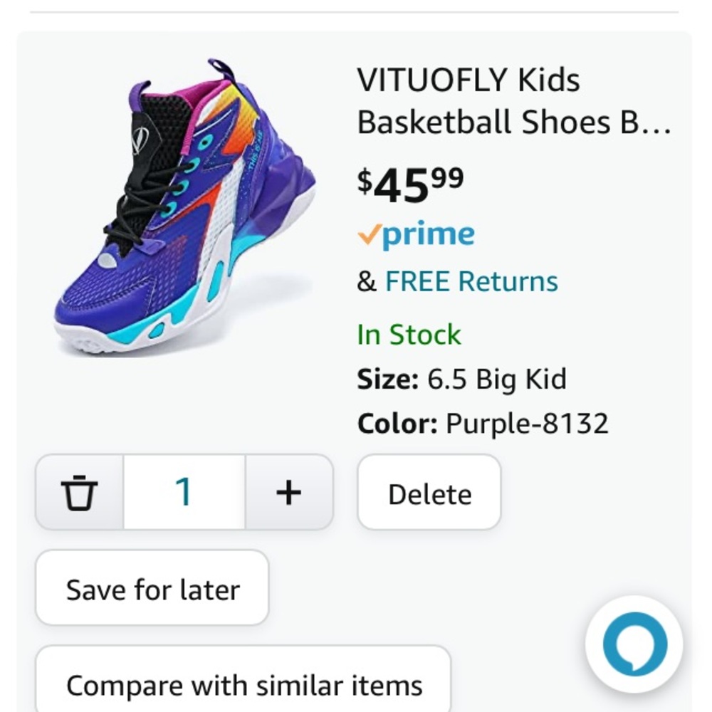Kids basketball shoes, EU size 36 which is 4 4 1/2 US, brand new in box